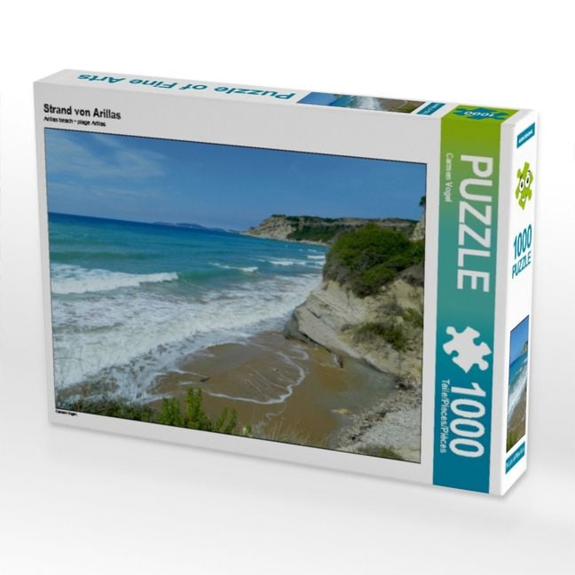 Produktbild: CALVENDO Puzzle Strand von Arillas | 1000 Teile Lege-Gr&ouml;&szlig;e 64x48cm Foto-Puzzle f&uuml;r gl&uuml;ckliche Stunden