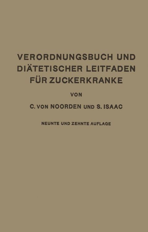 Produktbild: Verordnungsbuch und Di&auml;tetischer Leitfaden f&uuml;r Zuckerkranke mit 173 Kochvorschriften
