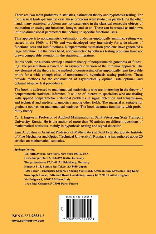 Produktbild: Nonparametric Goodness-of-Fit Testing Under Gaussian Models