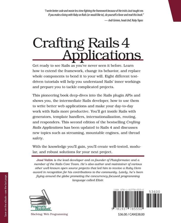 Produktbild: Crafting Rails 4 Applications