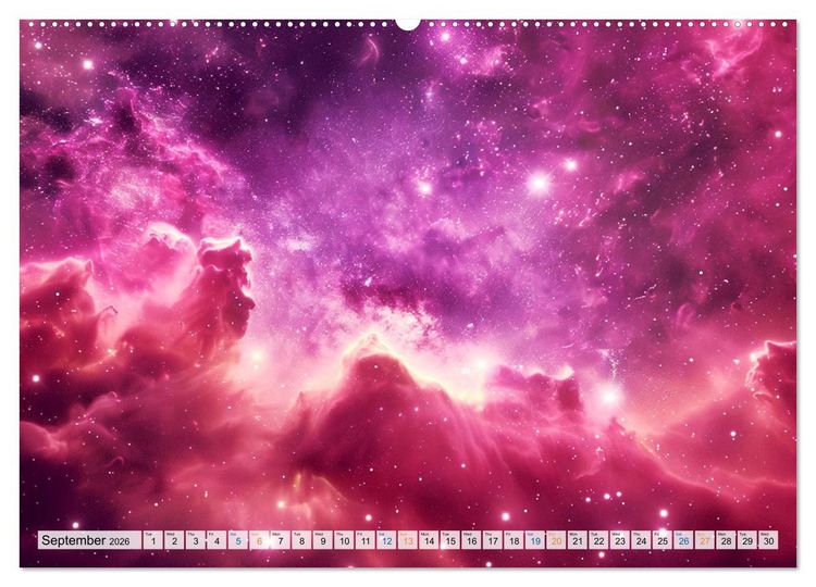 Produktbild: Dazzling Nebulae (High Quality Premium Wall Calendar 2026 DIN A2 landscape),CALVENDO 12 Month Wall Calendar