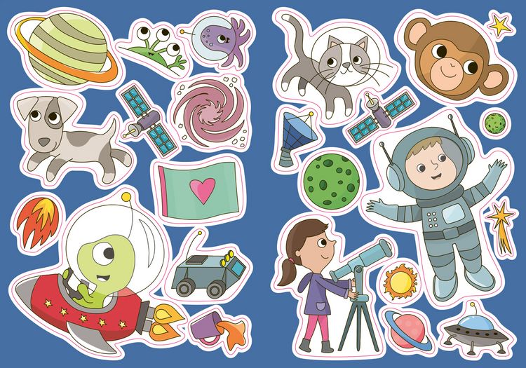 Produktbild: Mein Sticker-Malbuch. Weltraum