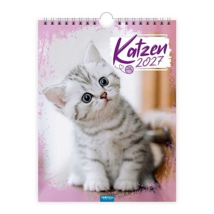 Produktbild: TR&Ouml;TSCH - Notizkalender zum H&auml;ngen Katzen 2027