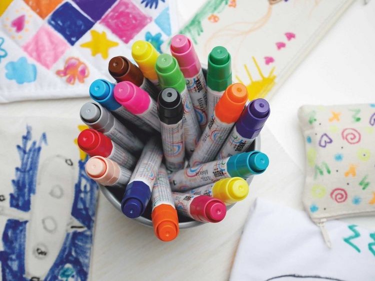 Produktbild: KREUL Textil Marker medium Junior 18er Set