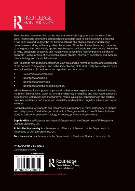 Produktbild: The Routledge Handbook of Emergence