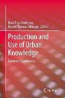 Produktbild: Production and Use of Urban Knowledge