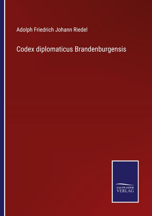 Produktbild: Codex diplomaticus Brandenburgensis