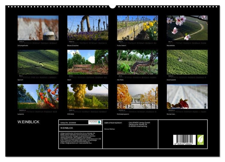 Produktbild: W.EINBLICK (hochwertiger Premium Wandkalender 2026 DIN A2 quer), Kunstdruck in Hochglanz