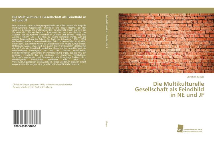 Produktbild: Die Multikulturelle Gesellschaft als Feindbild in NE und JF