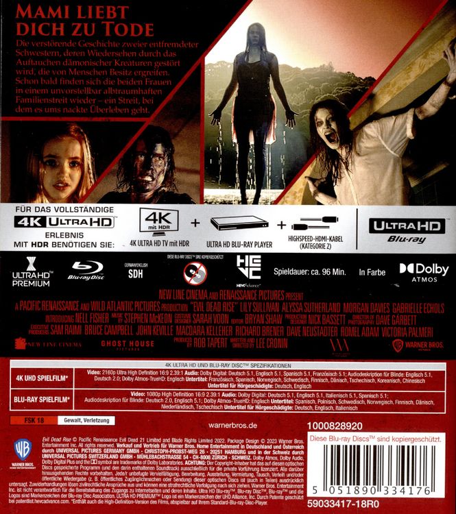 Produktbild: Evil Dead Rise (+ Blu-ray)