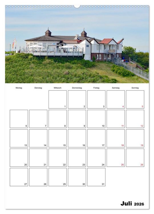 Produktbild: Langeoog - eine Trauminsel (Wandkalender 2026 DIN A2 hoch), CALVENDO Monatskalender
