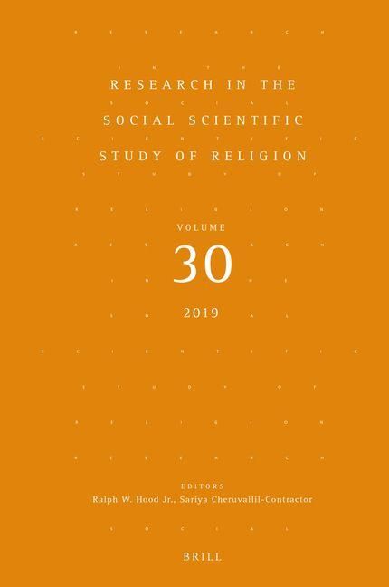 Produktbild: Research in the Social Scientific Study of Religion, Volume 30