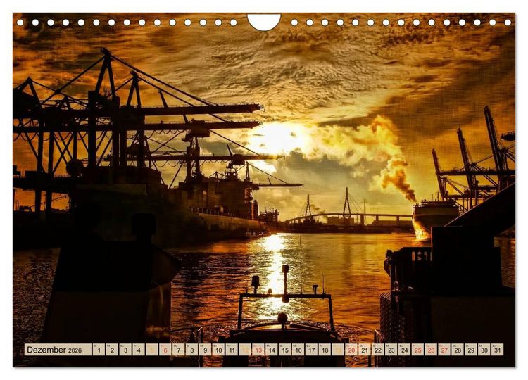 Produktbild: Sch&ouml;ne H&auml;fen in Deutschland von Greetsiel bis Lindau (Wandkalender 2026 DIN A4 quer), CALVENDO Monatskalender