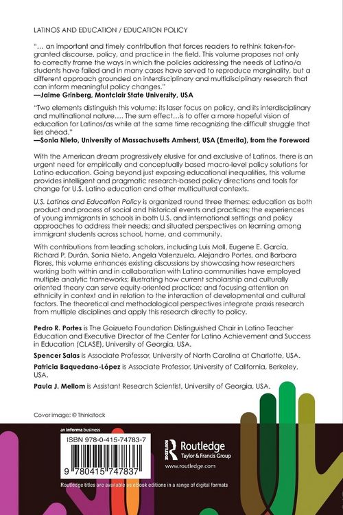 Produktbild: U.S. Latinos and Education Policy