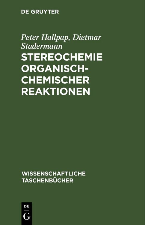 Produktbild: Stereochemie organisch-chemischer Reaktionen