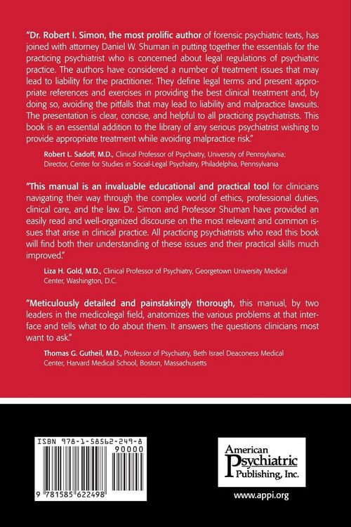 Produktbild: Clinical Manual of Psychiatry and Law