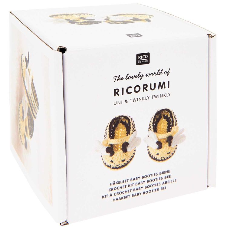 Produktbild: Ricorumi H&auml;kelset "Baby Booties" Biene