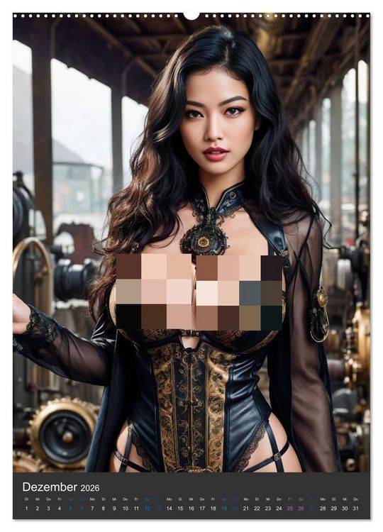Produktbild: Sinnlicher Steampunk (hochwertiger Premium Wandkalender 2026 DIN A2 hoch), Kunstdruck in Hochglanz