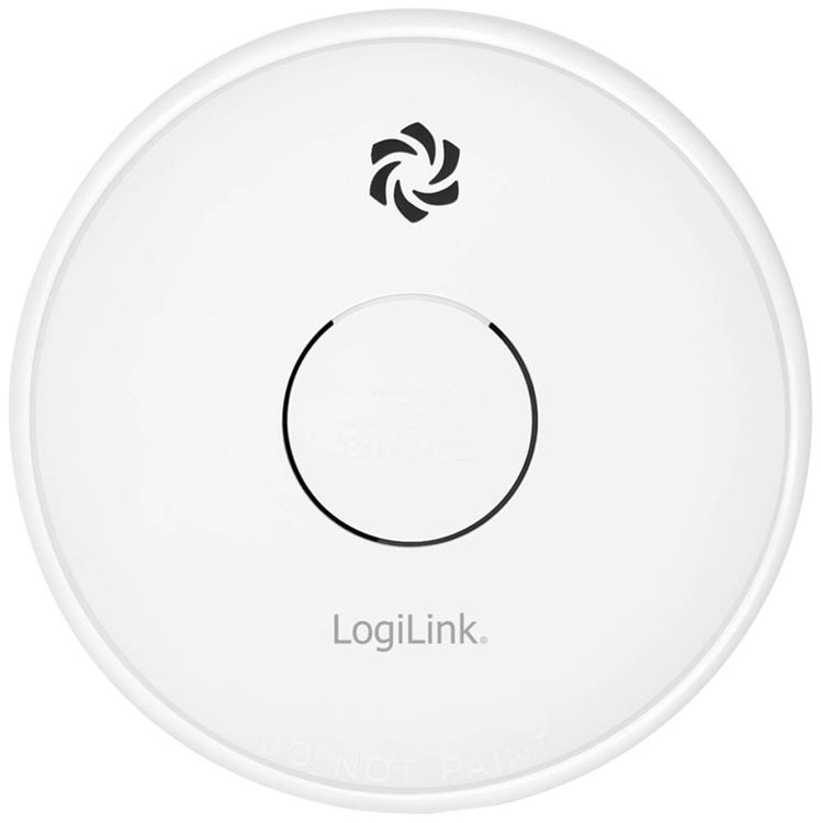 Produktbild: LogiLink Rauchwarnmelder batteriebetrieben (&Oslash; x H) 100mm x 34.5mm