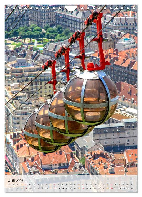 Produktbild: Nervenkitzel Seilbahn (Wandkalender 2026 DIN A4 hoch), CALVENDO Monatskalender