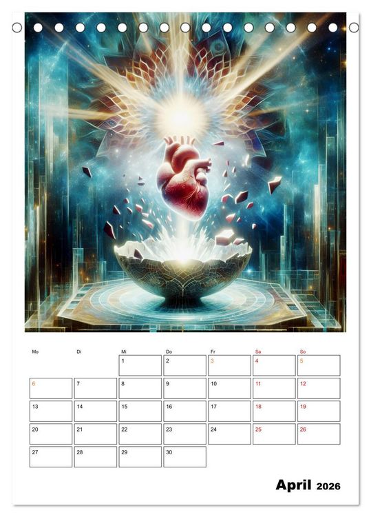 Produktbild: Erneuerung im Licht (Tischkalender 2026 DIN A5 hoch), CALVENDO Monatskalender