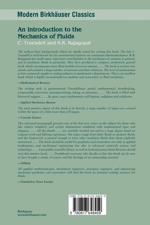 Produktbild: An Introduction to the Mechanics of Fluids