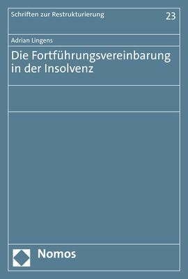 Produktbild: Die Fortf&uuml;hrungsvereinbarung in der Insolvenz
