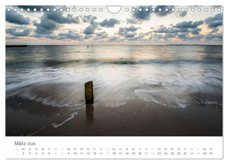 Produktbild: Nordfriesische Inselwelt - Bunte Watt- und Wolkenlandschaften (Wandkalender 2026 DIN A4 quer), CALVENDO Monatskalender