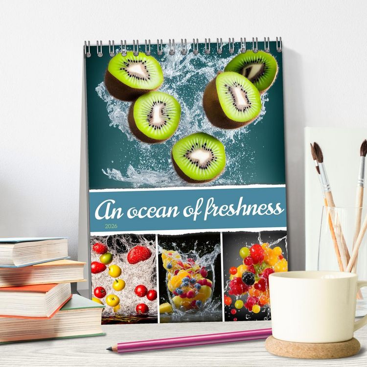 Produktbild: An ocean of freshness (Desk Calendar 2026 DIN A5 portrait), CALVENDO 12 Month DeskCalendar
