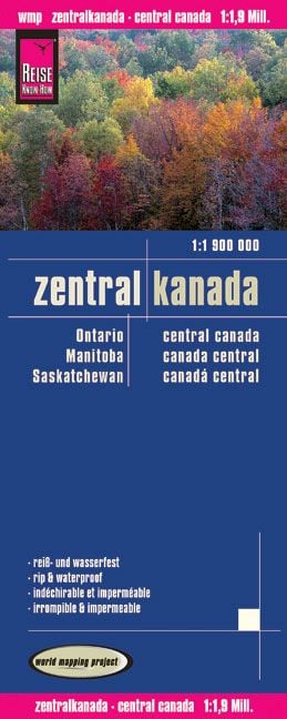 Produktbild: Reise Know-How Landkarte Zentralkanada (1:1.900.000)