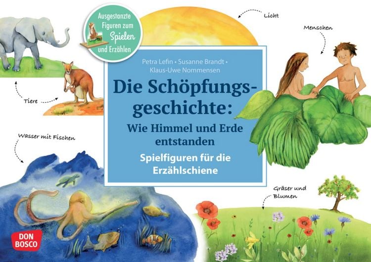 Produktbild: Die Sch&ouml;pfungsgeschichte. Wie Himmel und Erde entstanden. Erz&auml;hlschienen-Figurenset
