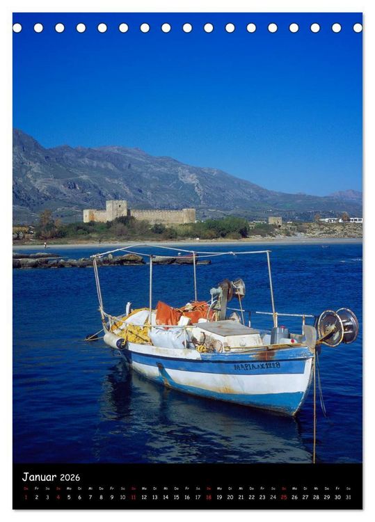 Produktbild: KRETA (Tischkalender 2026 DIN A5 hoch), CALVENDO Monatskalender