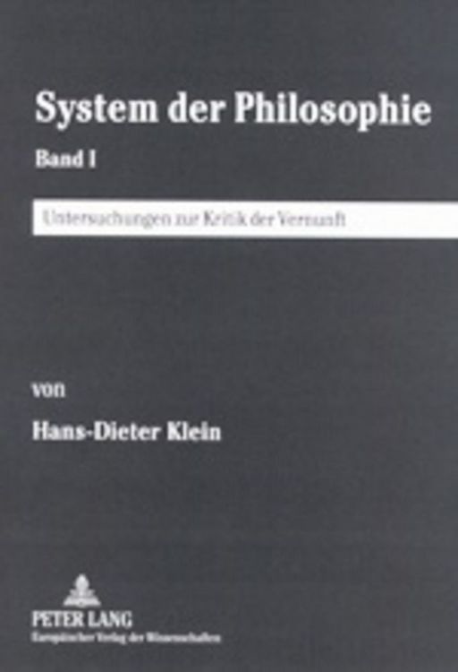 Produktbild: System der Philosophie