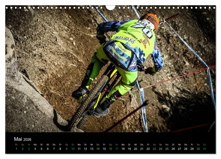 Produktbild: Downhill Racing 2026 (Wandkalender 2026 DIN A3 quer), CALVENDO Monatskalender