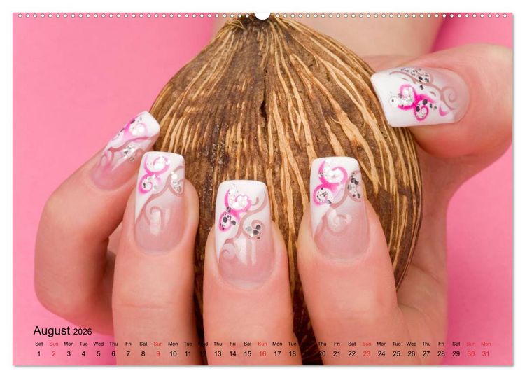 Produktbild: Transient Art &ndash; Nail Art Episode 1 (High Quality Premium Wall Calendar 2026 DIN A2 landscape),CALVENDO 12 Month Wall Calendar
