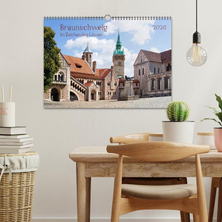 Produktbild: Braunschweig Im Zeichen des L&ouml;wen (Wandkalender 2026 DIN A3 quer), CALVENDO Monatskalender