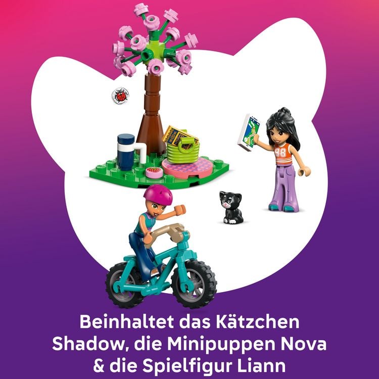 Produktbild: LEGO Friends 42682 Glampingh&uuml;tte in freier Natur, Bau- und Spielset mit 2 Spielfiguren und einem Spielzeugk&auml;tzchen