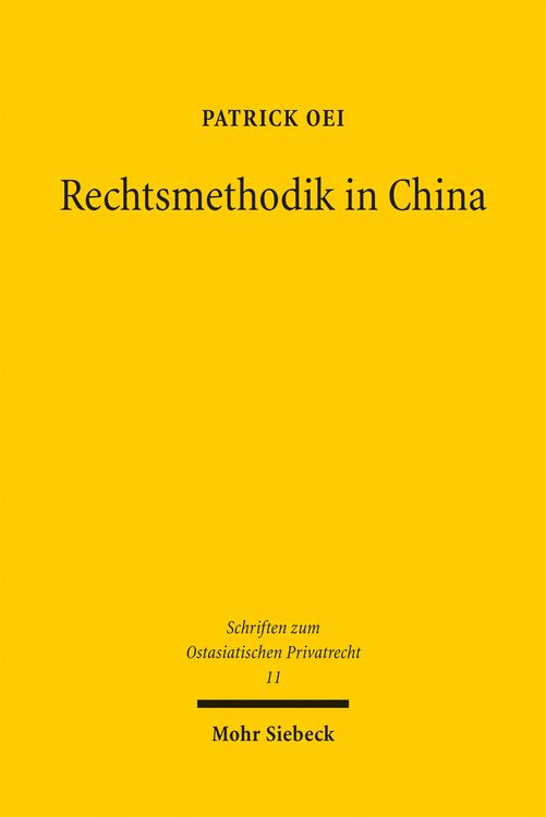 Produktbild: Rechtsmethodik in China