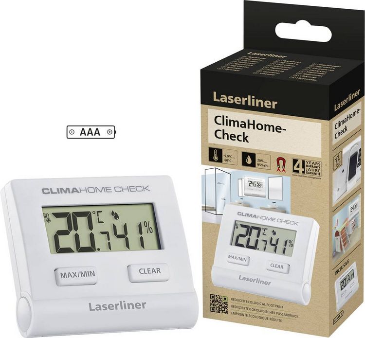 Produktbild: Laserliner ClimaHome-Check Luftfeuchtigkeits- und Temperaturdatenlogger