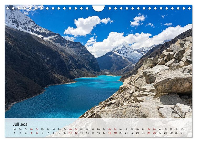Produktbild: Entdecke S&uuml;damerika: Monat f&uuml;r Monat (Wandkalender 2026 DIN A4 quer), CALVENDO Monatskalender