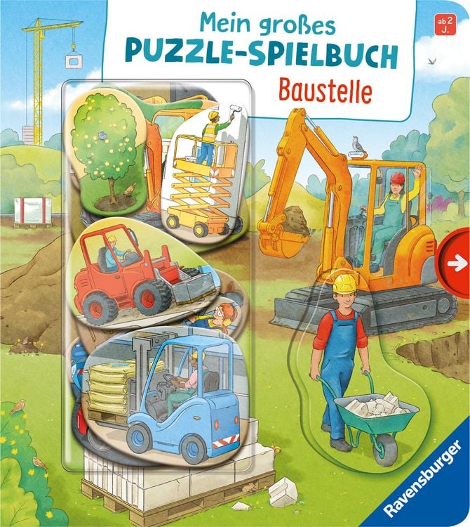 Produktbild: Mein gro&szlig;es Puzzle-Spielbuch - Baustelle