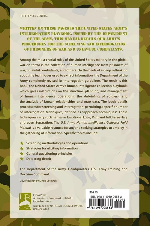 Produktbild: U.S. Army Human Intelligence Collector Field Manual