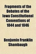 Produktbild: Fragments of the Debates of the Iowa Constitutional Conventions of 1844 and 1846