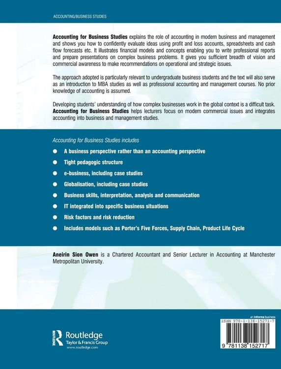 Produktbild: Accounting for Business Studies