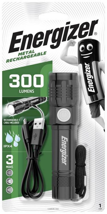 Produktbild: Energizer Metal Rechargeable Mini-Taschenlampe akkubetrieben 300lm 4h