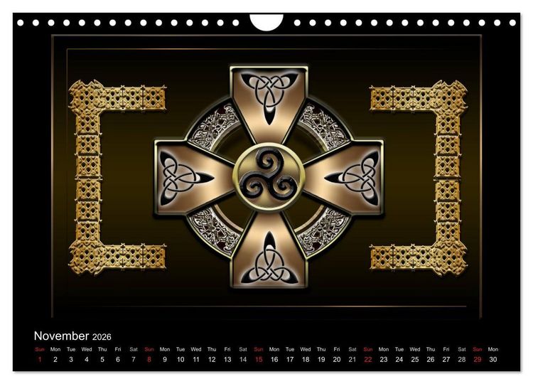 Produktbild: Celtic Symbols (Wall Calendar 2026 DIN A4 landscape), CALVENDO 12 Month Wall Calendar