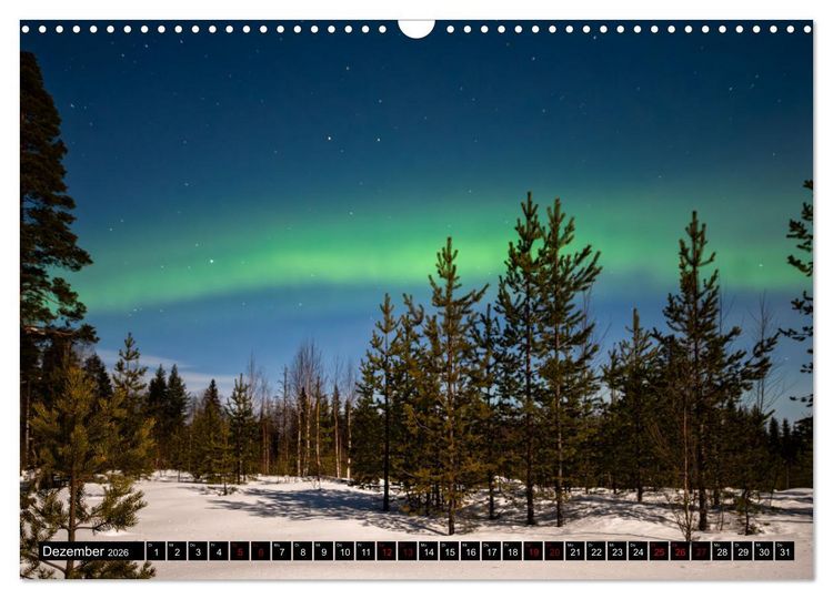 Produktbild: AURORA BOREALIS tanzt (Wandkalender 2026 DIN A3 quer), CALVENDO Monatskalender