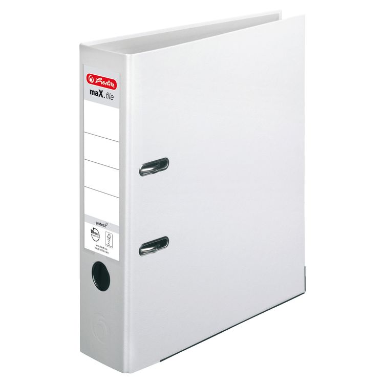 Produktbild: Herlitz Ordner maX.file protect A4 8cm wei&szlig;
