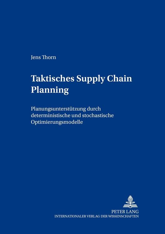 Produktbild: Taktisches Supply Chain Planning