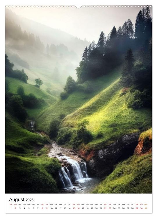 Produktbild: Rhythmic Nature (Wall Calendar 2026 DIN A2 portrait), CALVENDO 12 Month Wall Calendar